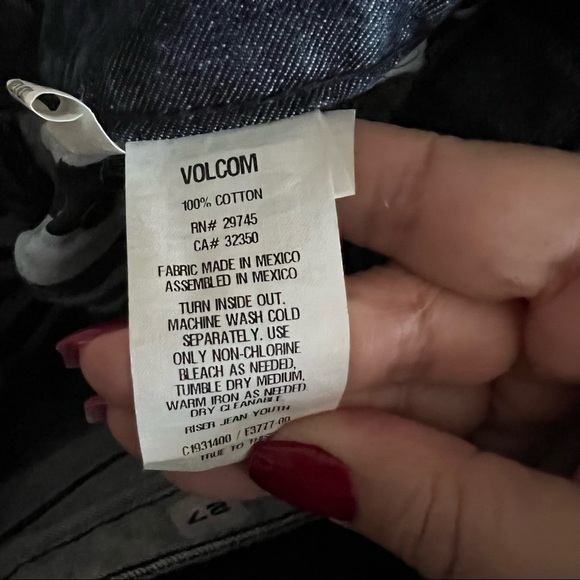 Volcom Youth Big Boys Riser Slim Tapered Denim Jeans - Picture 9 of 12